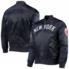 Куртка на кнопках New York Yankees Pro Standard Wordmark Satin - Navy