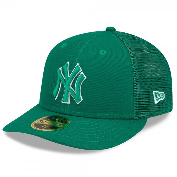 Бейсболка New York Yankees New Era 2022 St. Patrick's Day Low Profile 59FIFTY - Green
