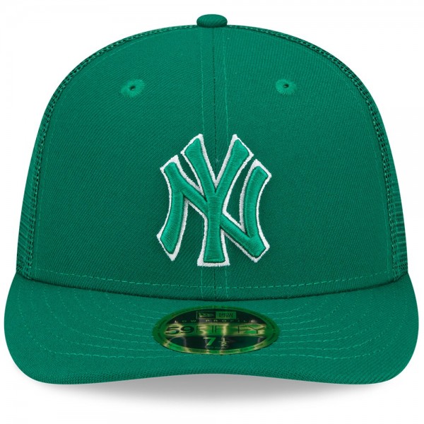 Бейсболка New York Yankees New Era 2022 St. Patrick's Day Low Profile 59FIFTY - Green