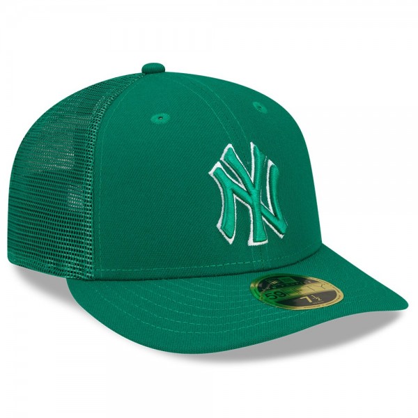 Бейсболка New York Yankees New Era 2022 St. Patrick's Day Low Profile 59FIFTY - Green