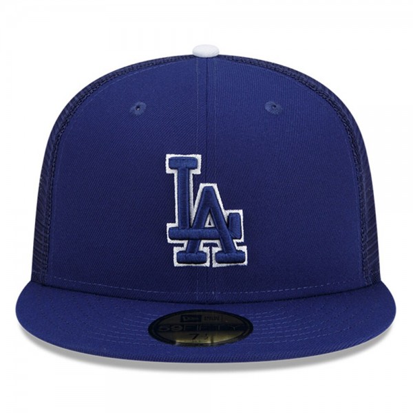 Бейсболка Los Angeles Dodgers New Era 2023 Batting Practice 59FIFTY - Royal