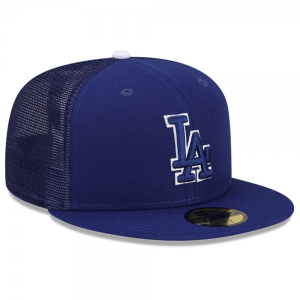 Бейсболка Los Angeles Dodgers New Era 2023 Batting Practice 59FIFTY - Royal