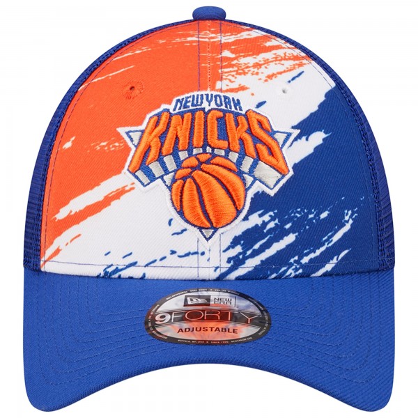 Бейсболка New York Knicks New Era Marble 9FORTY - Blue