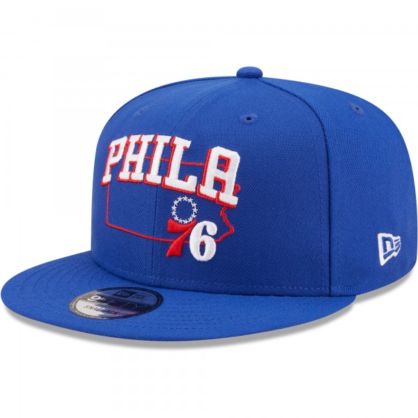 Бейсболка Philadelphia 76ers New Era Team State 9FIFTY - Royal
