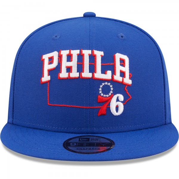 Бейсболка Philadelphia 76ers New Era Team State 9FIFTY - Royal