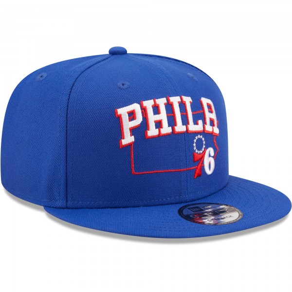 Бейсболка Philadelphia 76ers New Era Team State 9FIFTY - Royal