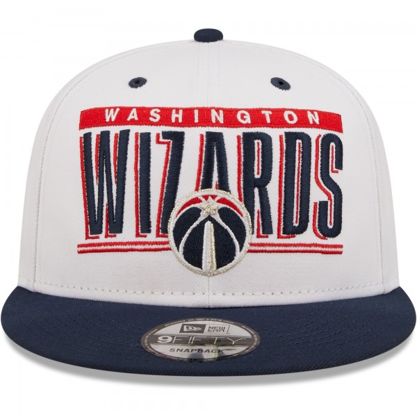 Бейсболка Washington Wizards New Era Retro Title 9FIFTY - White/Navy