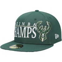 Бейсболка Milwaukee Bucks New Era 2021 NBA Champs Retro Pop Undervisor 59FIFTY - Hunter Green