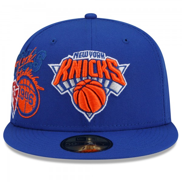 Бейсболка New York Knicks New Era Back Half Team 59FIFTY - Blue