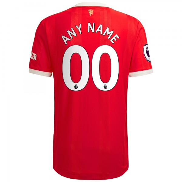Игровая форма  Manchester United adidas 2021/22 Home Authentic Custom - Red