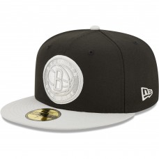 Бейсболка Brooklyn Nets New Era Two-Tone Color Pack 59FIFTY - Black/Gray