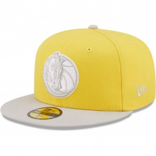 Бейсболка Dallas Mavericks New Era Color Pack 59FIFTY - Yellow/Gray