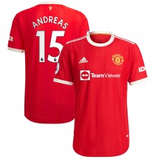 Игровая форма  Andreas Pereira Manchester United adidas 2021/22 Home Authentic Player - Red