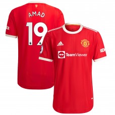 Игровая форма  Amad Diallo Manchester United adidas 2021/22 Home Authentic Player - Red