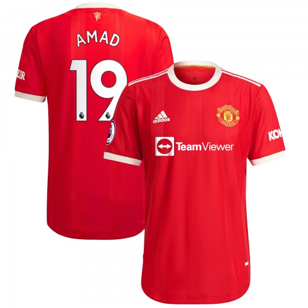 Игровая форма  Amad Diallo Manchester United adidas 2021/22 Home Authentic Player - Red