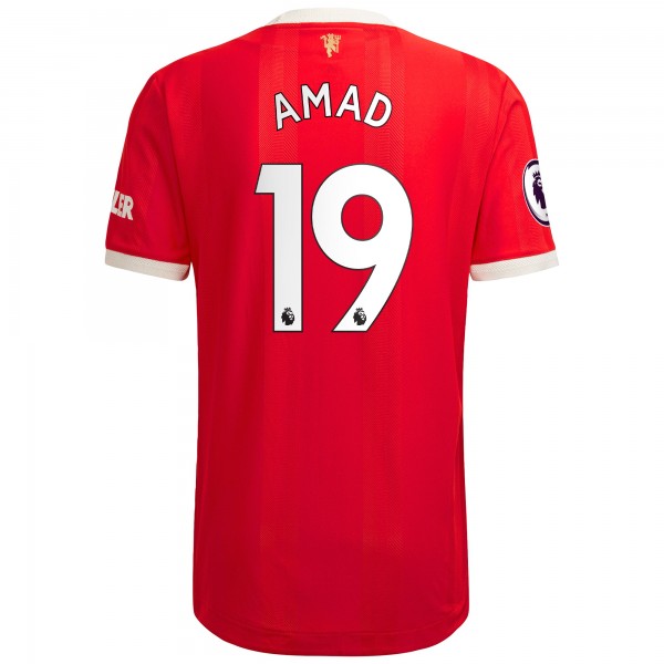 Игровая форма  Amad Diallo Manchester United adidas 2021/22 Home Authentic Player - Red