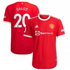 Игровая форма  Diogo Dalot Manchester United adidas 2021/22 Home Authentic Player - Red