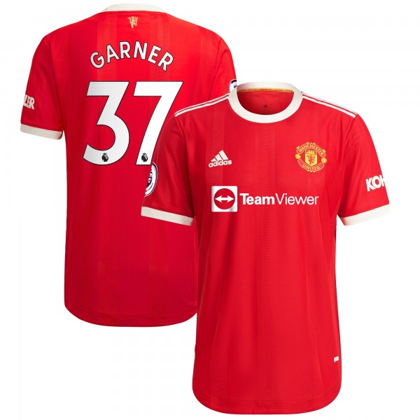Игровая форма  James Garner Manchester United adidas 2021/22 Home Authentic Player - Red