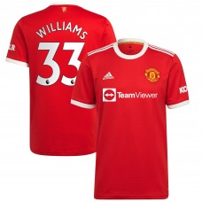 Игровая форма  Brandon Williams Manchester United adidas 2021/22 Home Replica Player - Red