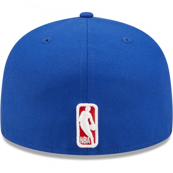 Бейсболка Philadelphia 76ers New Era City Side 59FIFTY - Royal - официальный мерч NBA