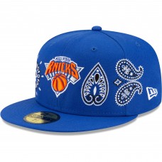 Бейсболка New York Knicks New Era Paisley 59FIFTY - Blue