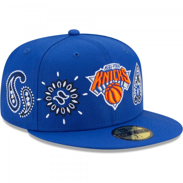 Бейсболка New York Knicks New Era Paisley 59FIFTY - Blue