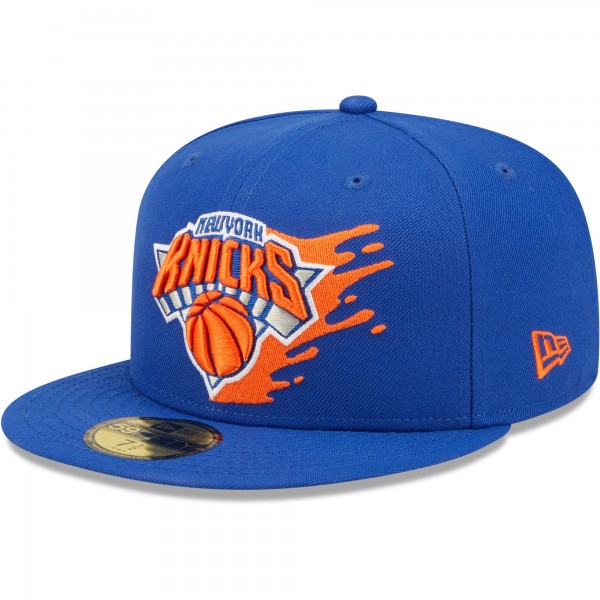 Бейсболка New York Knicks New Era Splatter 59FIFTY - Blue - официальный мерч NBA
