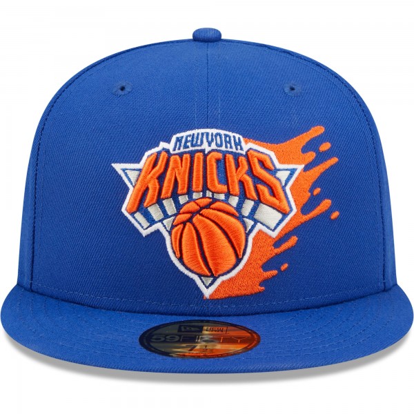 Бейсболка New York Knicks New Era Splatter 59FIFTY - Blue - официальный мерч NBA