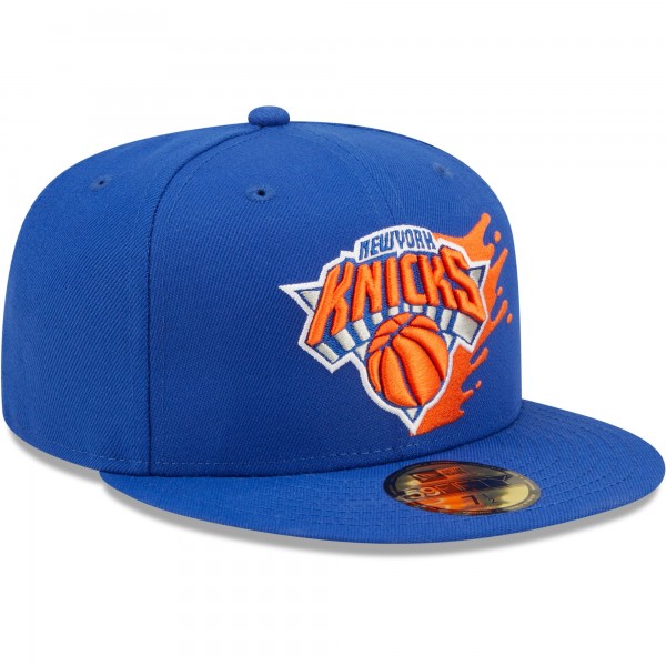 Бейсболка New York Knicks New Era Splatter 59FIFTY - Blue - официальный мерч NBA