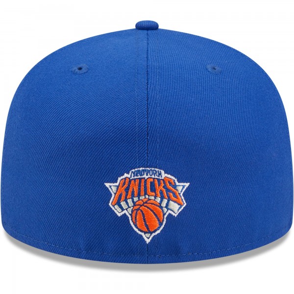 Бейсболка New York Knicks New Era Splatter 59FIFTY - Blue - официальный мерч NBA