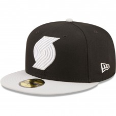 Бейсболка Portland Trail Blazers New Era Two-Tone Color Pack 59FIFTY - Black/Gray