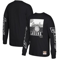 Футболка с длинным рукавом Los Angeles Lakers Mitchell & Ness Hardwood Classics Big Face 3.0 - Black