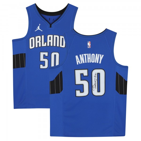 Игровая джерси Orlando Magic Cole Anthony Fanatics Authentic Jordan Brand Blue 2020-21 Statement Edition Swingman