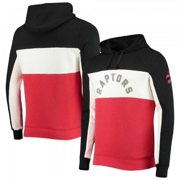Толстовка Toronto Raptors Junk Food Wordmark Colorblock Fleece - Black/White