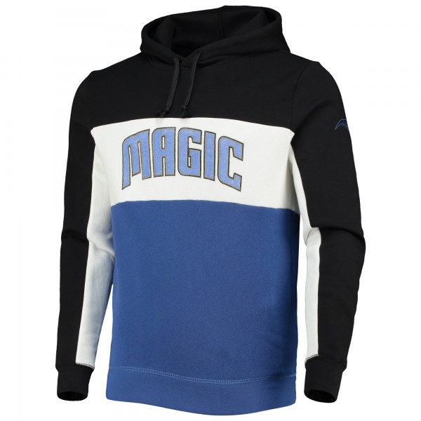 Толстовка флисовая Orlando Magic Junk Food Wordmark Colorblock - Black/White - фирменная одежда NBA