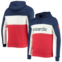 Толстовка флисовая Washington Wizards Junk Food Wordmark Colorblock - Navy/White