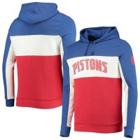 Толстовка Detroit Pistons Junk Food Wordmark Colorblock Fleece - Blue/White