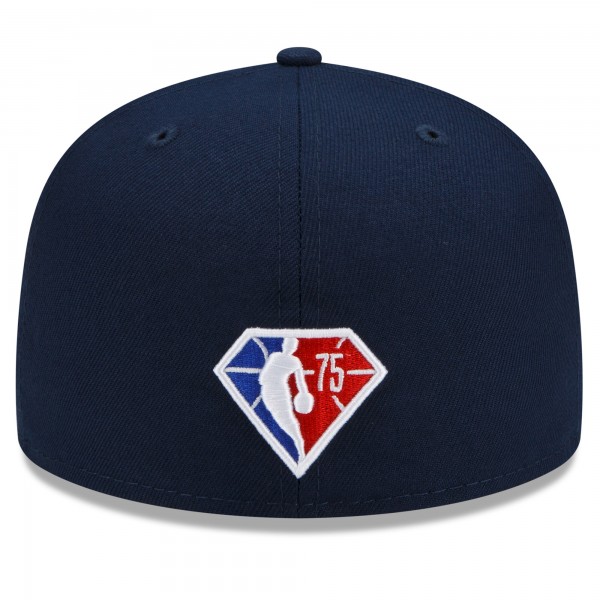 Бейсболка Washington Wizards New Era Back Half 59FIFTY - Navy - официальный мерч NBA