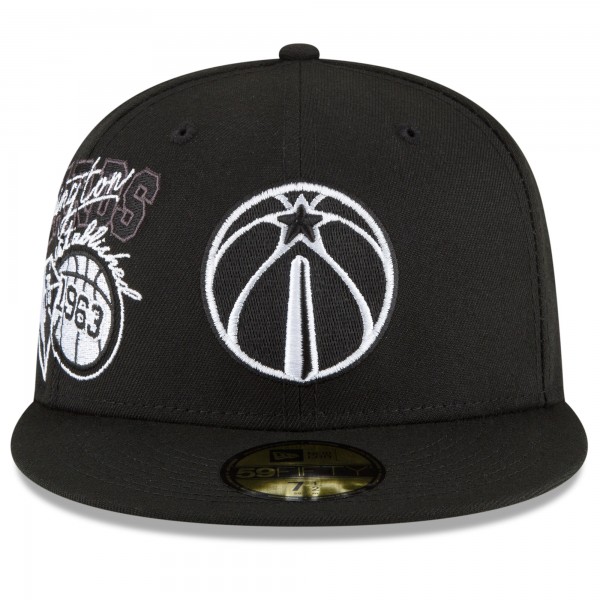 Бейсболка Washington Wizards New Era Back Half 59FIFTY - Black - официальный мерч NBA