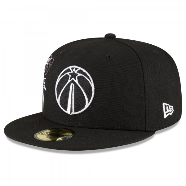 Бейсболка Washington Wizards New Era Back Half 59FIFTY - Black - официальный мерч NBA