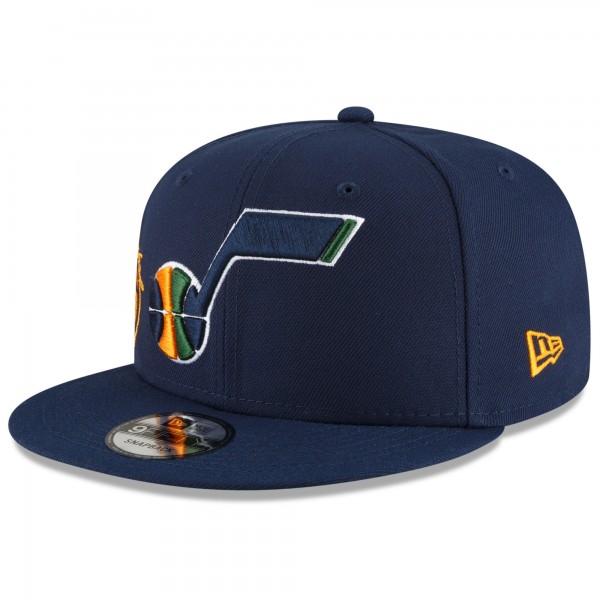 Бейсболка Utah Jazz New Era Back Half 9FIFTY - Navy - официальный мерч NBA