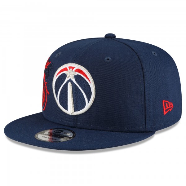 Бейсболка Washington Wizards New Era Back Half 9FIFTY - Navy - официальный мерч NBA