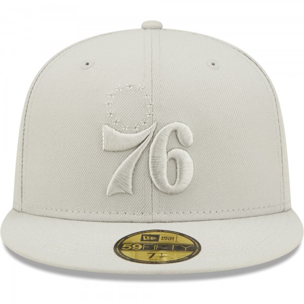 Бейсболка Philadelphia 76ers New Era Logo Color Pack 59FIFTY - Gray