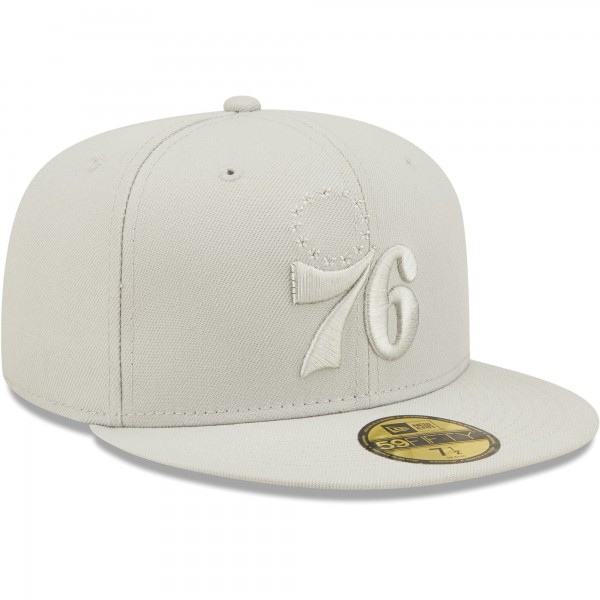 Бейсболка Philadelphia 76ers New Era Logo Color Pack 59FIFTY - Gray