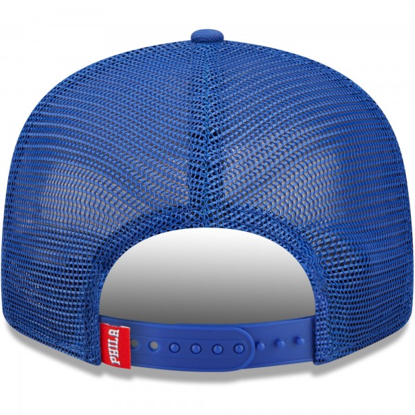 Бейсболка Philadelphia 76ers New Era Tonal Band Trucker 9FIFTY - Royal