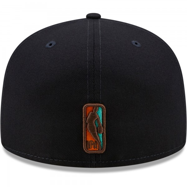 Бейсболка Philadelphia 76ers New Era 59FIFTY - Navy/Mint - официальный мерч NBA