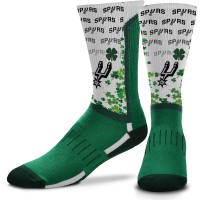 Носки San Antonio Spurs For Bare Feet Four Leaf St. Patrick's Day V-Curve