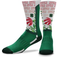 Носки Toronto Raptors For Bare Feet Four Leaf St. Patrick's Day V-Curve