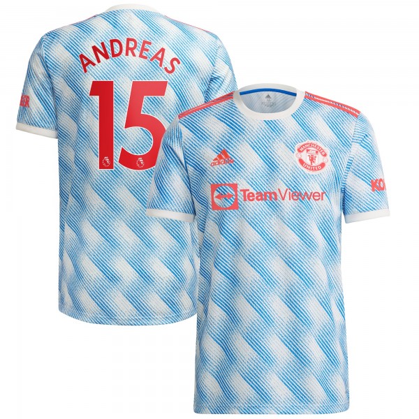 Игровая форма  Andreas Pereira Manchester United adidas 2021/22 Away Replica Player - White