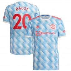 Игровая форма  Diogo Dalot Manchester United adidas 2021/22 Away Replica Player - White